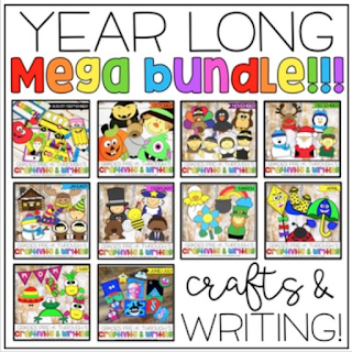 Writing Mega Bundle Writing and Crafts Kinderhearted Classroom