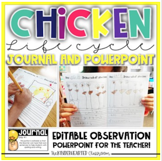 The Kinderhearted Classroom science journal data collection and graphing