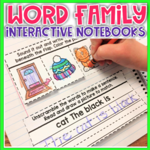 Word Family Interactive Notebook