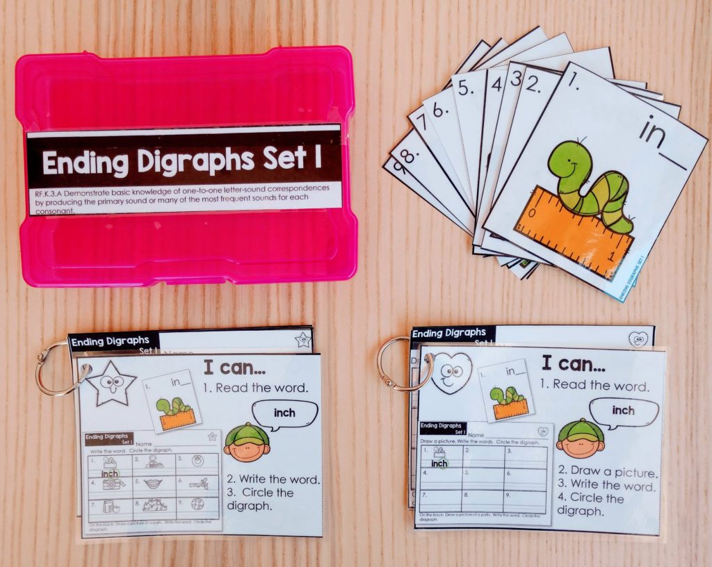 kindergarten task cards