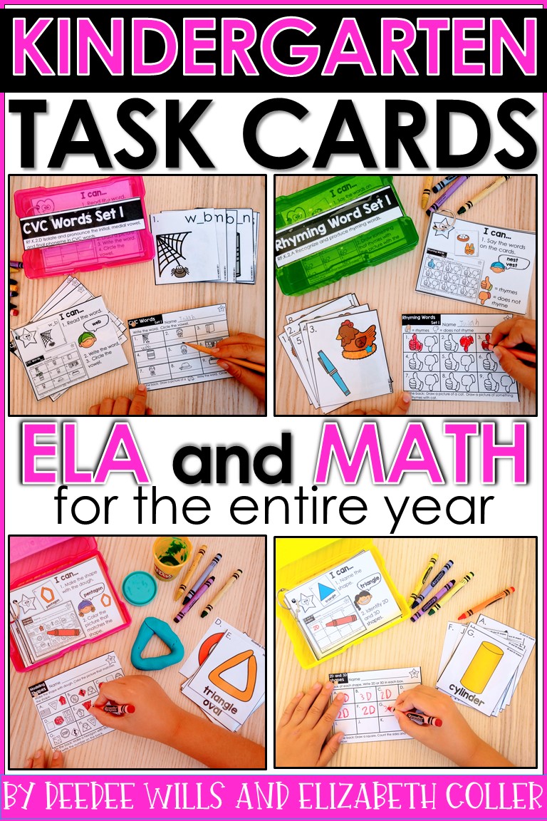 Independent Task Cards • The Kinderhearted Classroom