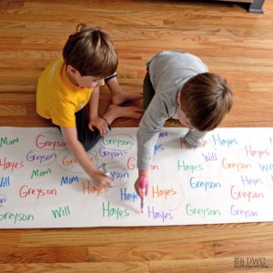 name recognition activity