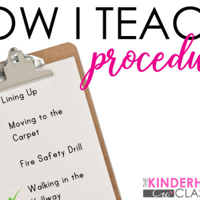 How I Teach Procedures