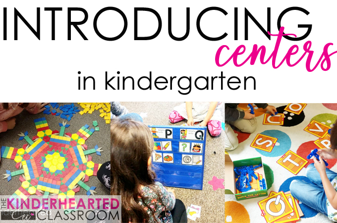 introducing centers in kindergarten