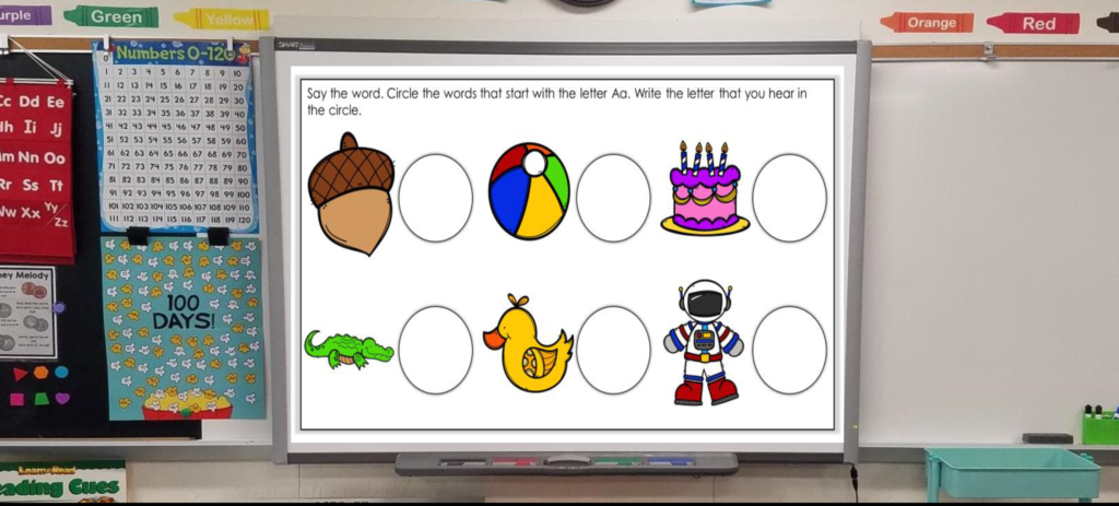 smartboard interactive alphabet