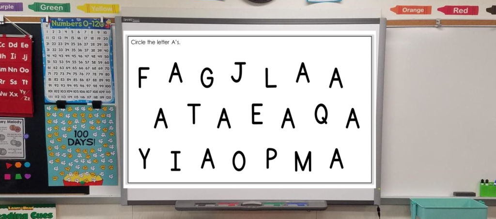 interactive smartboard alphabet activity