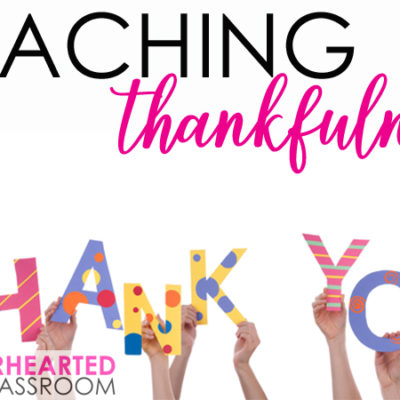 November Theme: Teaching Thankfulness