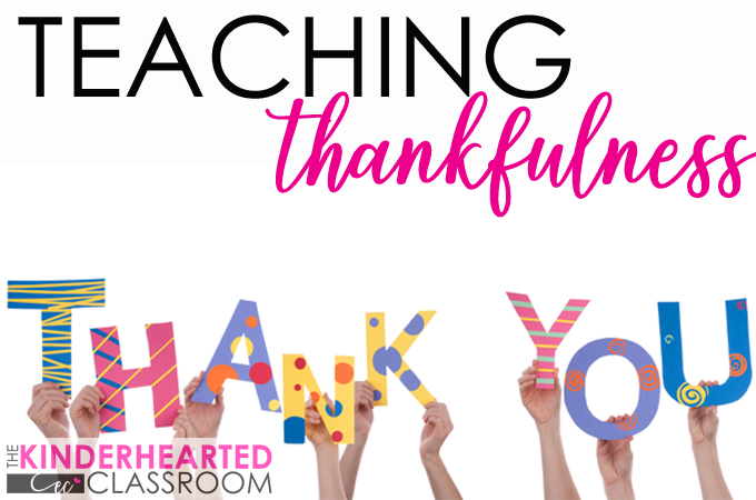 teaching thankfulness blog header image
