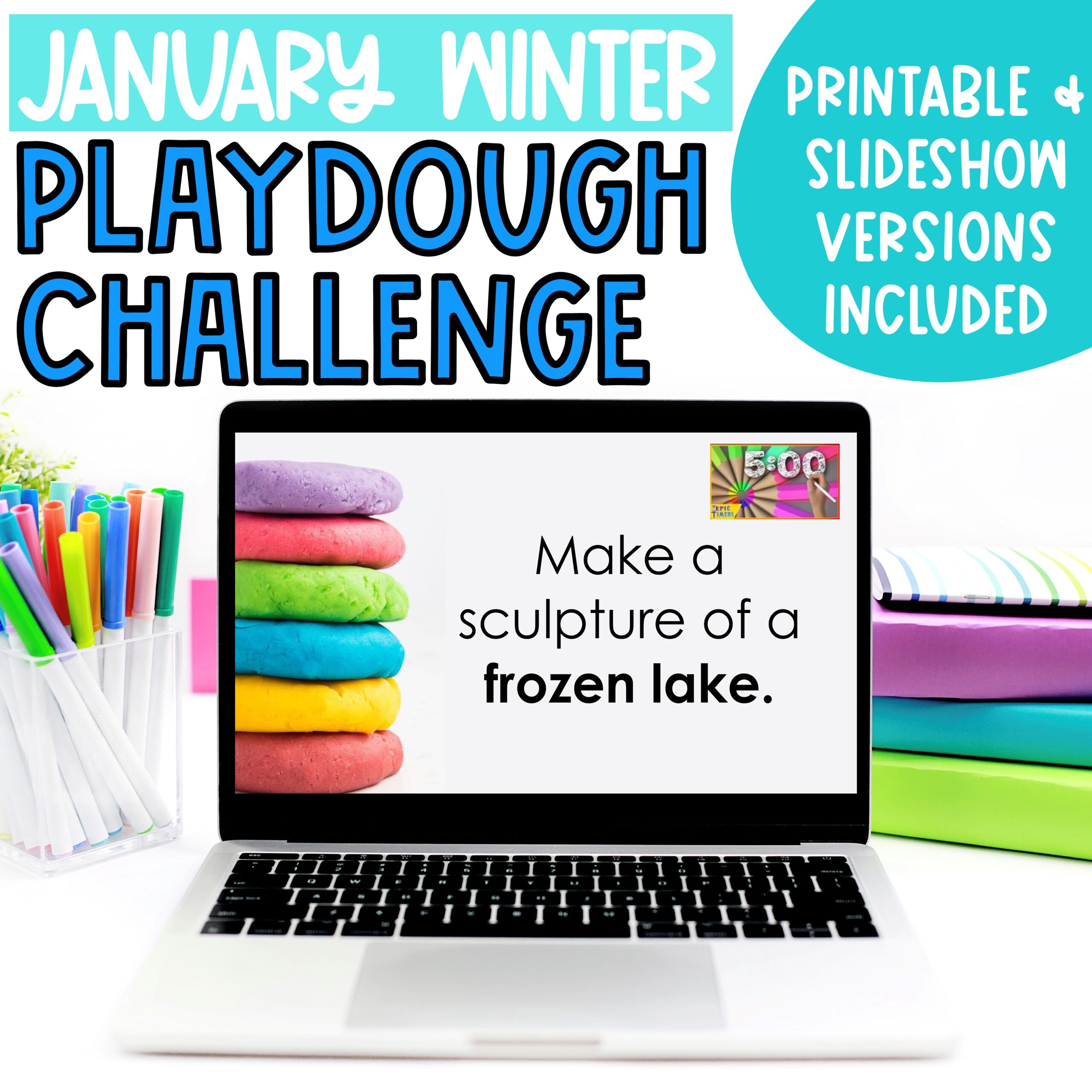Introducing the January-Themed Playdough Challenge for the Classroom